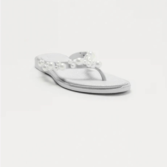 Rumi Pearl Flip Flops NEW 🏷️ - Picture 5 of 8